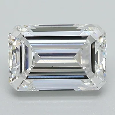 1.87ct D VS2 Rare Carat Ideal Cut Emerald Lab Grown Diamond