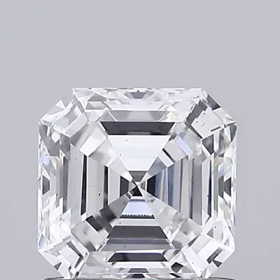 0.87ct E VS2 Rare Carat Ideal Cut Asscher Lab Grown Diamond
