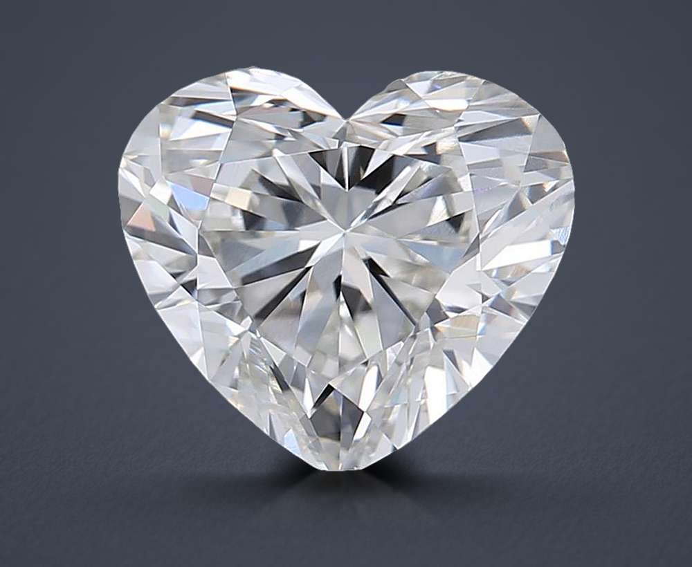 1.54ct G VS1 Rare Carat Ideal Cut Heart Lab Grown Diamond