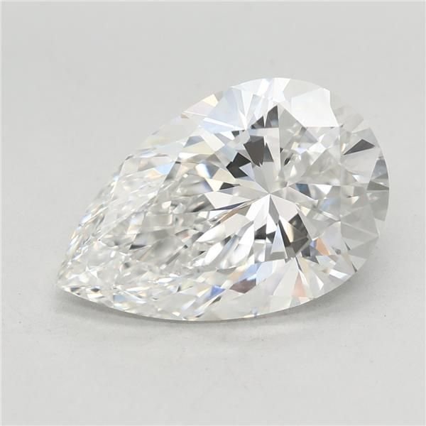 3.58ct E VVS2 Rare Carat Ideal Cut Pear Lab Grown Diamond
