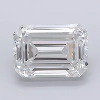 6.00ct E VVS2 Rare Carat Ideal Cut Emerald Lab Grown Diamond