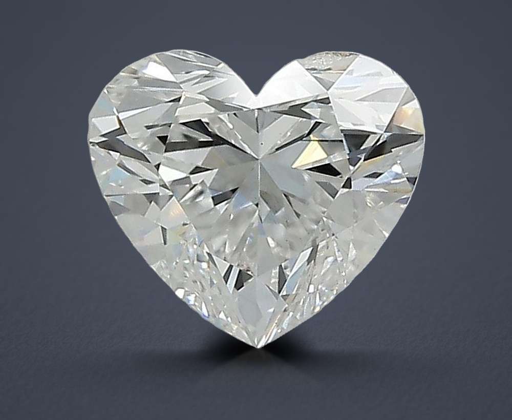 1.55ct F SI1 Rare Carat Ideal Cut Heart Lab Grown Diamond