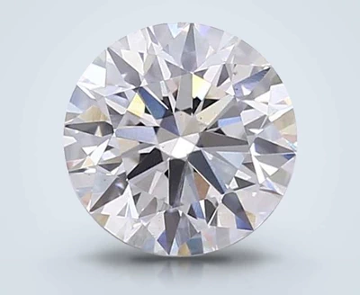 3.06ct G VS2 Rare Carat Ideal Cut Round Lab Grown Diamond