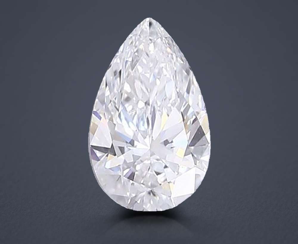 0.92ct E VS1 Rare Carat Ideal Cut Pear Lab Grown Diamond