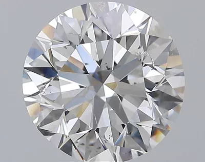 2.51ct E SI2 Rare Carat Ideal Cut Round Diamond