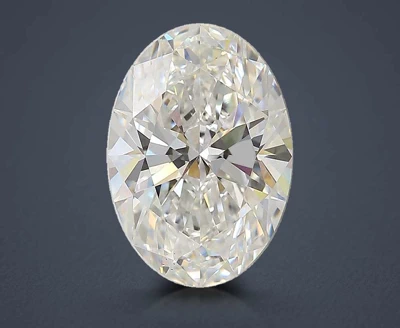 3.14ct D VS1 Rare Carat Ideal Cut Oval Lab Grown Diamond