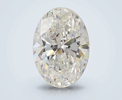 3.14ct D VS1 Rare Carat Ideal Cut Oval Lab Grown Diamond