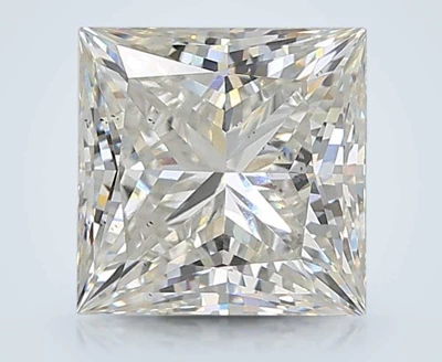 4.05ct H VS2 Rare Carat Ideal Cut Princess Lab Grown Diamond