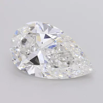 10.05ct F VVS2 Rare Carat Ideal Cut Pear Lab Grown Diamond
