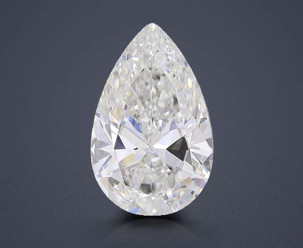 10.05ct F VVS2 Rare Carat Ideal Cut Pear Lab Grown Diamond