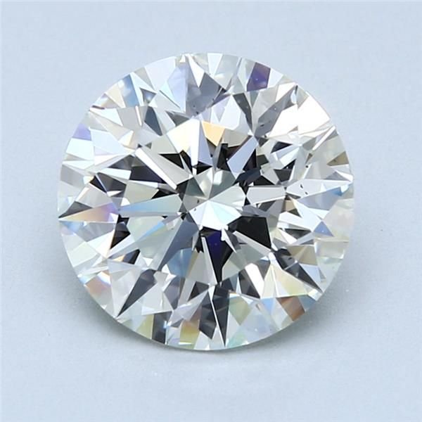 3.22ct J VS2 Rare Carat Ideal Cut Round Diamond
