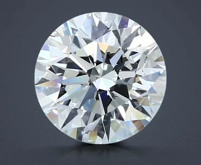 3.22ct J VS2 Rare Carat Ideal Cut Round Diamond