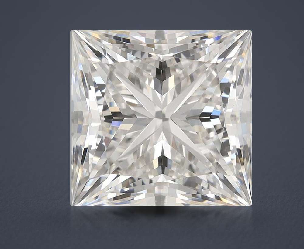 6.27ct G VS1 Rare Carat Ideal Cut Princess Lab Grown Diamond