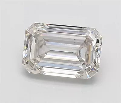 2.02ct K SI1 Rare Carat Ideal Cut Emerald Lab Grown Diamond