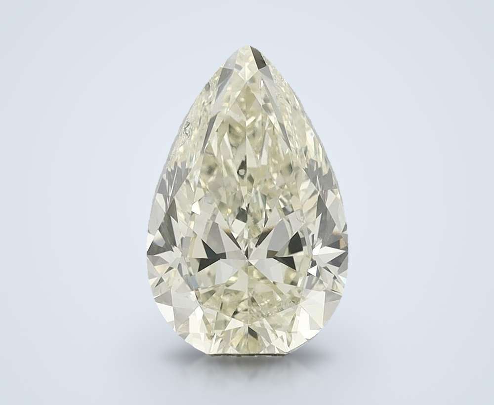 7.01ct K SI2 Rare Carat Ideal Cut Pear Diamond