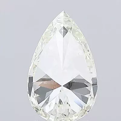 2.51ct J SI1 Rare Carat Ideal Cut Pear Diamond