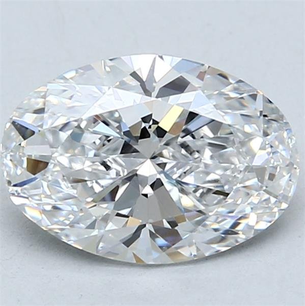 2.03ct D VVS2 Rare Carat Ideal Cut Oval Lab Grown Diamond