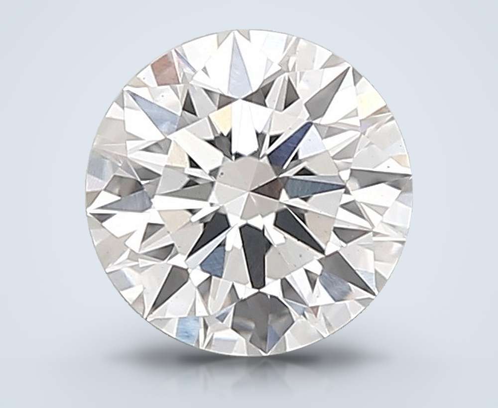 1.24ct F VS1 Rare Carat Ideal Cut Round Lab Grown Diamond
