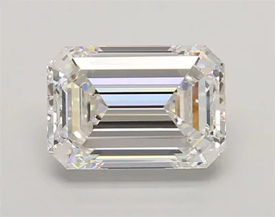 2.00ct F VVS1 Rare Carat Ideal Cut Emerald Lab Grown Diamond