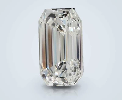 6.01ct H VS2 Rare Carat Ideal Cut Emerald Diamond