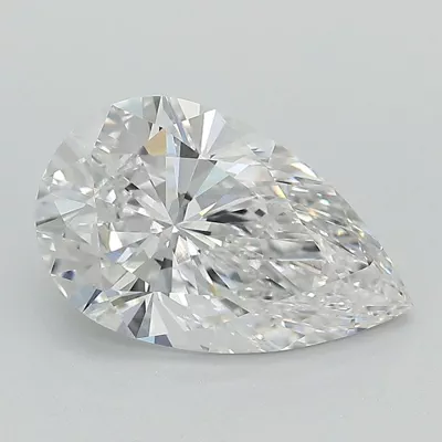 3.09ct E VS1 Rare Carat Ideal Cut Pear Lab Grown Diamond