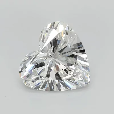 2.68ct E VVS2 Rare Carat Ideal Cut Heart Lab Grown Diamond