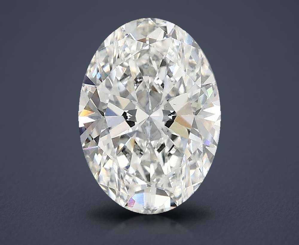 1.64ct F VS1 Rare Carat Ideal Cut Oval Lab Grown Diamond