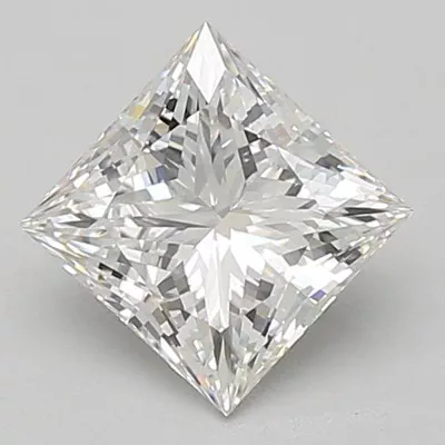 1.47ct E VVS2 Rare Carat Ideal Cut Princess Lab Grown Diamond