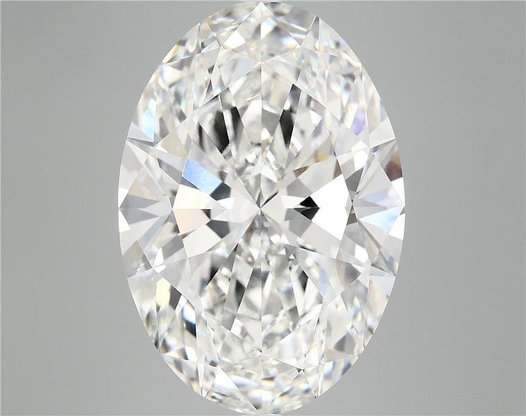 11.69ct F VVS2 Rare Carat Ideal Cut Oval Lab Grown Diamond