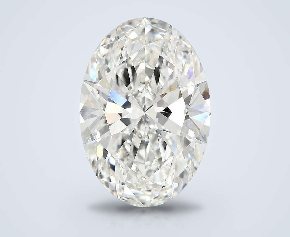 11.69ct F VVS2 Rare Carat Ideal Cut Oval Lab Grown Diamond