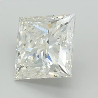 5.07ct F VVS2 Rare Carat Ideal Cut Princess Lab Grown Diamond