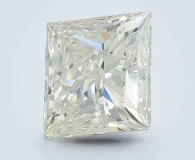 5.07ct F VVS2 Rare Carat Ideal Cut Princess Lab Grown Diamond