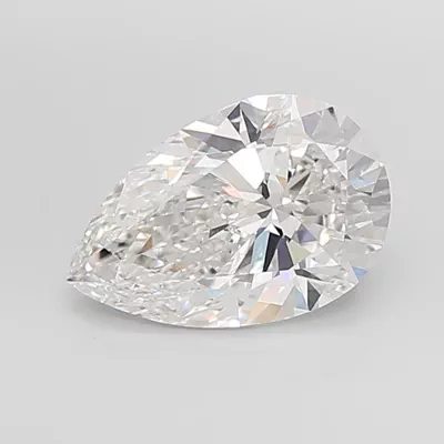 4.01ct E VVS2 Rare Carat Ideal Cut Pear Lab Grown Diamond