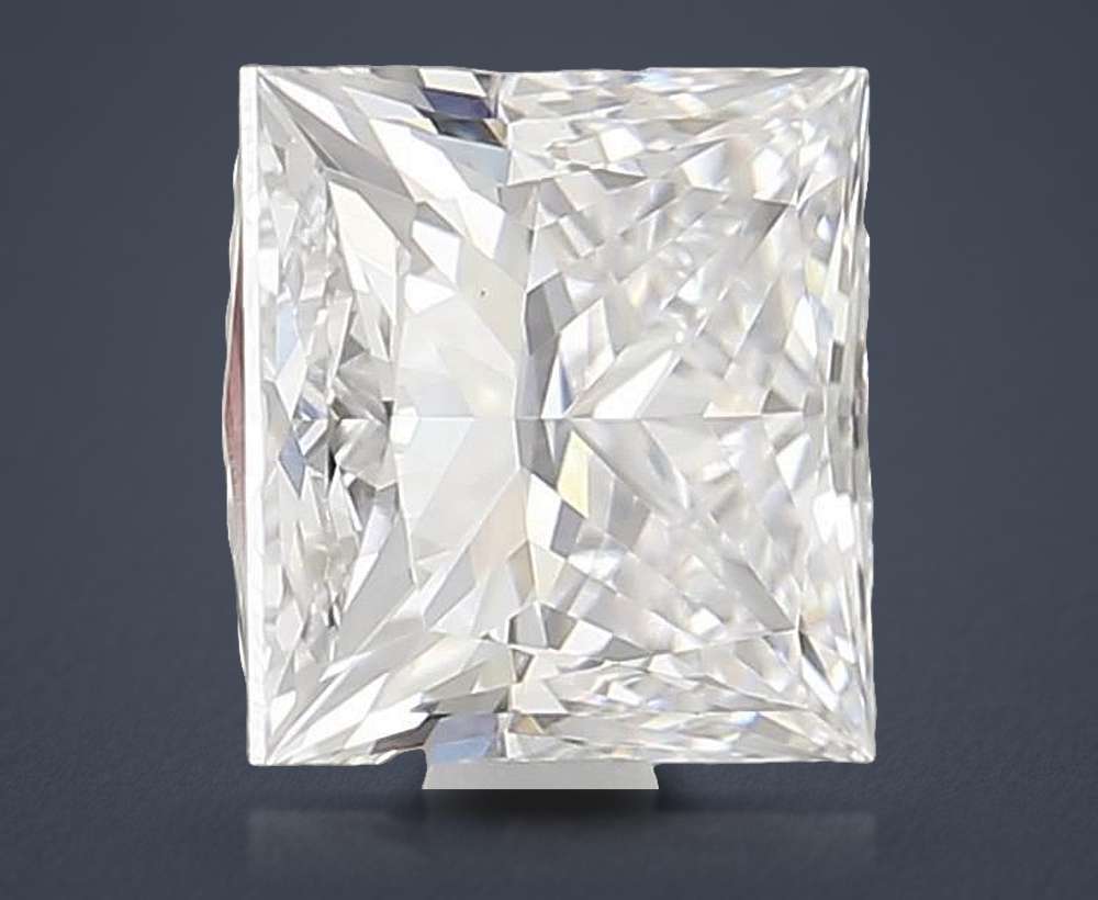 1.55ct D VVS2 Rare Carat Ideal Cut Princess Lab Grown Diamond