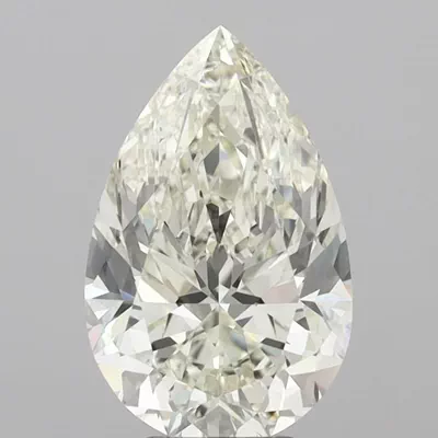 5.01ct K VVS2 Rare Carat Ideal Cut Pear Diamond