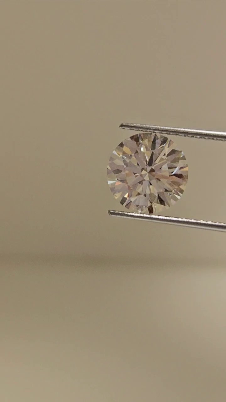 2.12ct K VVS2 Rare Carat Ideal Cut Round Diamond