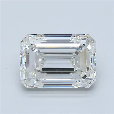 3.71ct H VS1 Rare Carat Ideal Cut Emerald Diamond