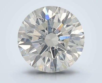 3.05ct H SI2 Rare Carat Ideal Cut Round Diamond