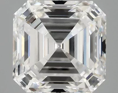 3.10ct F VVS2 Rare Carat Ideal Cut Asscher Lab Grown Diamond