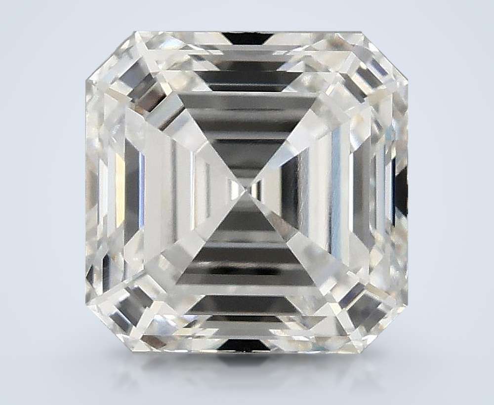 3.10ct F VVS2 Rare Carat Ideal Cut Asscher Lab Grown Diamond