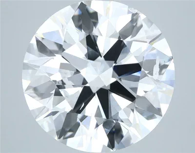 5.05ct D SI2 Rare Carat Ideal Cut Round Diamond