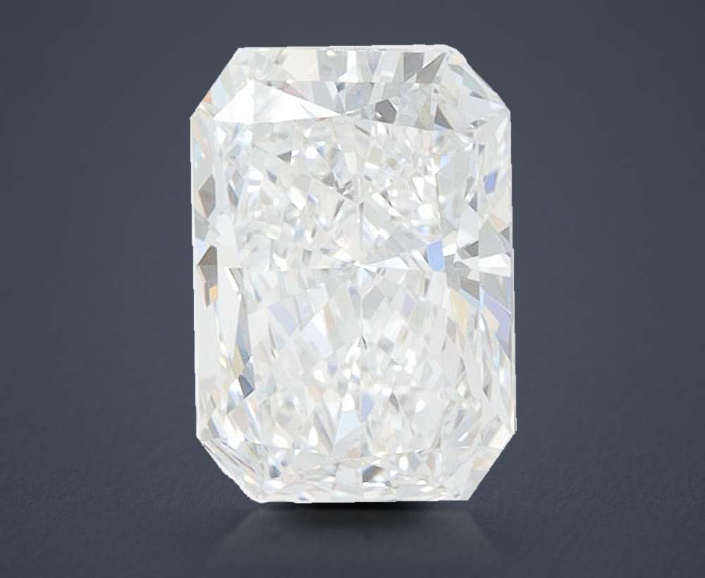 1.51ct D VVS2 Rare Carat Ideal Cut Radiant Lab Grown Diamond