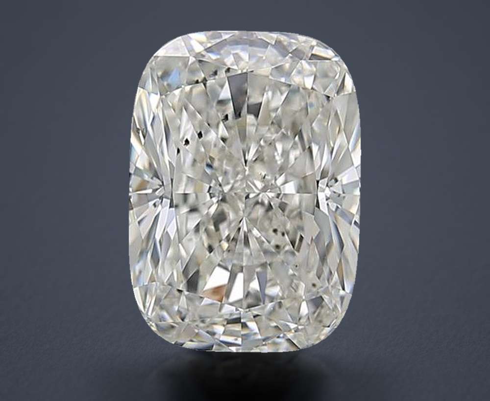 4.03ct I SI1 Rare Carat Ideal Cut Cushion Diamond