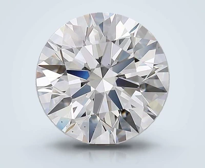 5.41ct F VS2 Rare Carat Ideal Cut Round Diamond