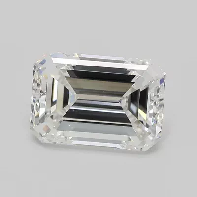 5.69ct F VS1 Rare Carat Ideal Cut Emerald Lab Grown Diamond