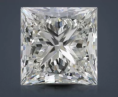 3.02ct K VVS1 Rare Carat Ideal Cut Princess Diamond