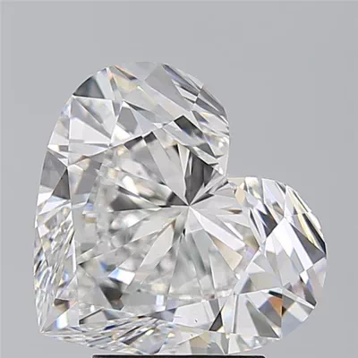 4.02ct E VS2 Rare Carat Ideal Cut Heart Diamond