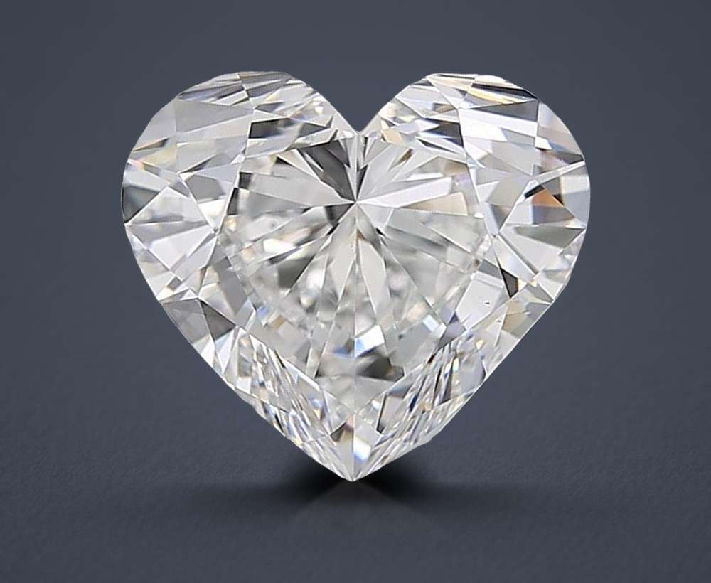 4.02ct E VS2 Rare Carat Ideal Cut Heart Diamond