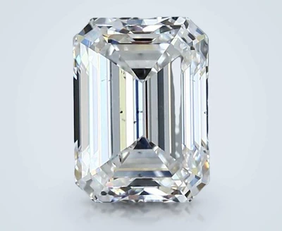 2.50ct G SI1 Rare Carat Ideal Cut Emerald Diamond