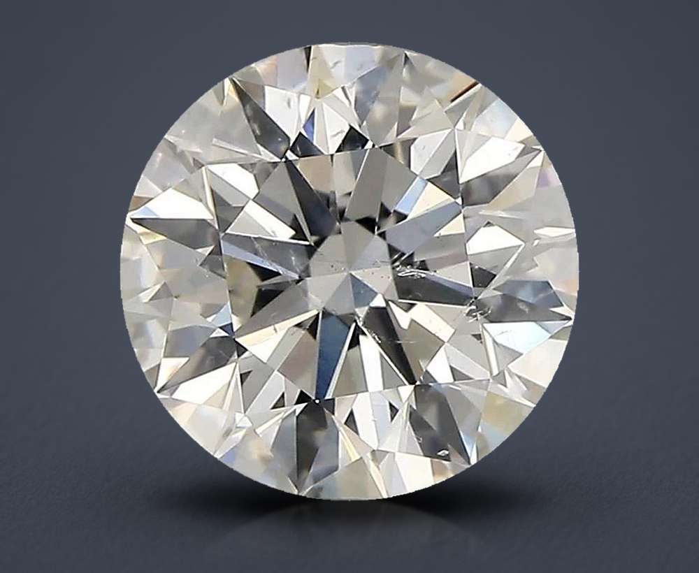 2.53ct J SI2 Rare Carat Ideal Cut Round Diamond